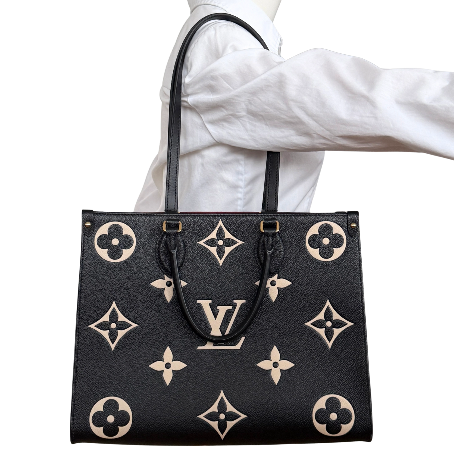 Louis Vuitton Onthego MM Monogram Empreinte Schwarz / neuwertig