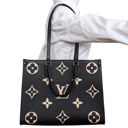 Louis Vuitton Onthego MM Monogram Empreinte Schwarz / neuwertig