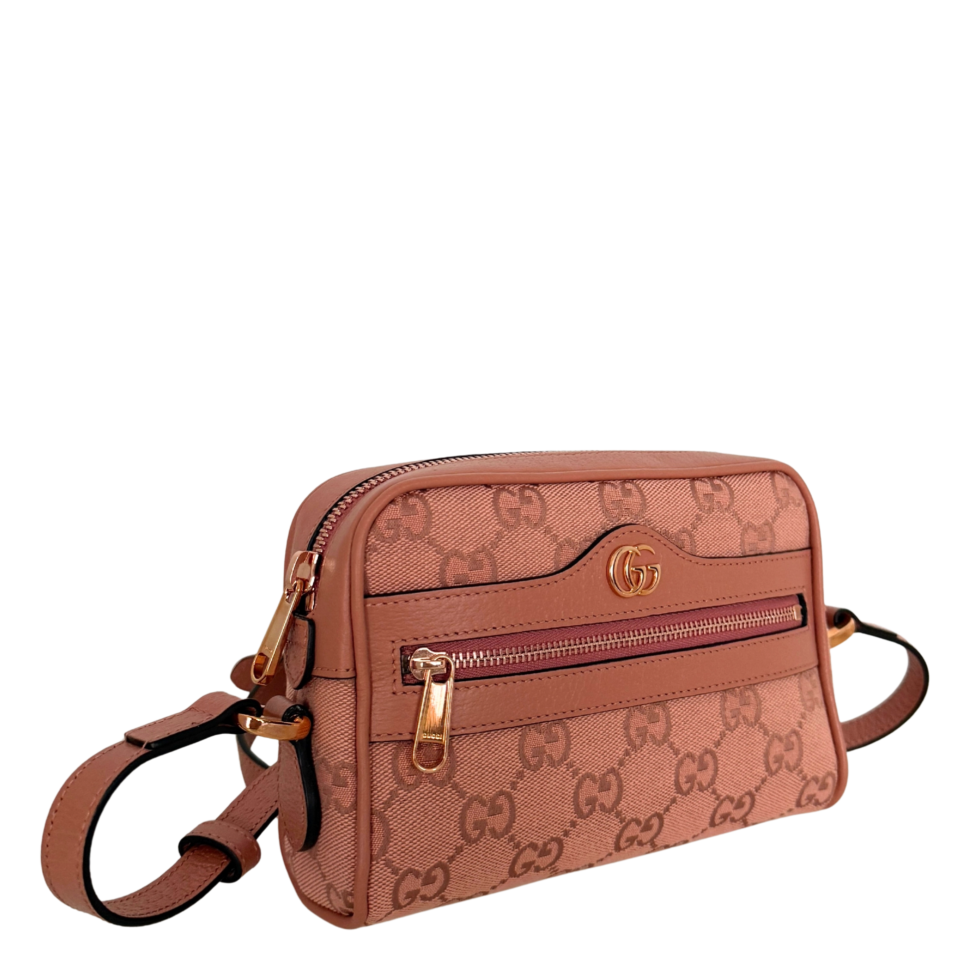 Gucci Ohidia Mini Bag Canvas Pink / neuwertig Gucci