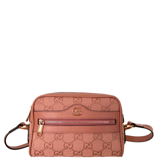 Gucci Ohidia Mini Bag Canvas Pink / neuwertig Gucci