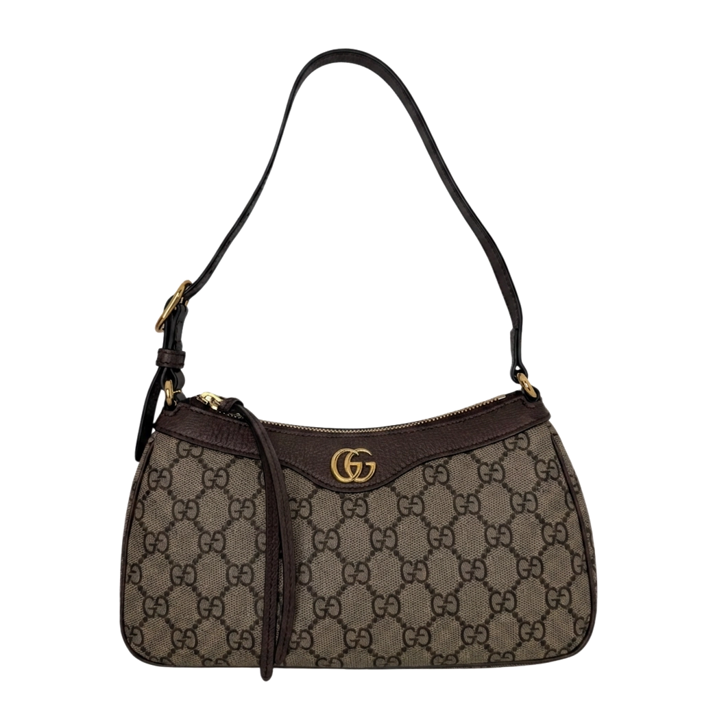 Gucci Ophidia Handtasche Small GG Supreme Beige/Ebenholz Gucci