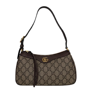 Gucci Ophidia Handtasche Small GG Supreme Beige/Ebenholz
