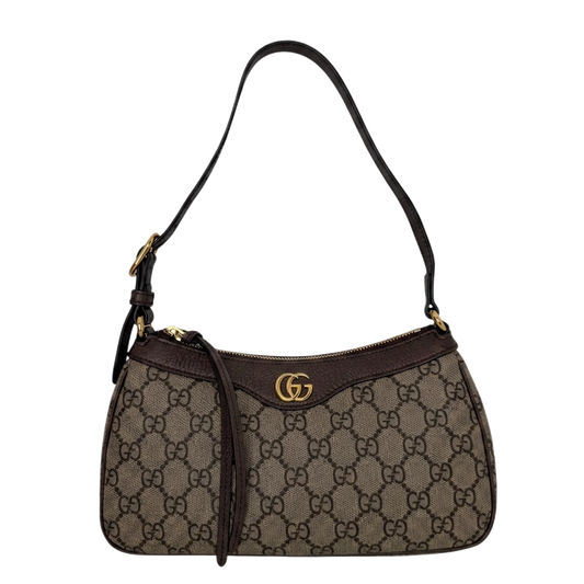 Gucci Ophidia Handtasche Small GG Supreme Beige/Ebenholz Gucci