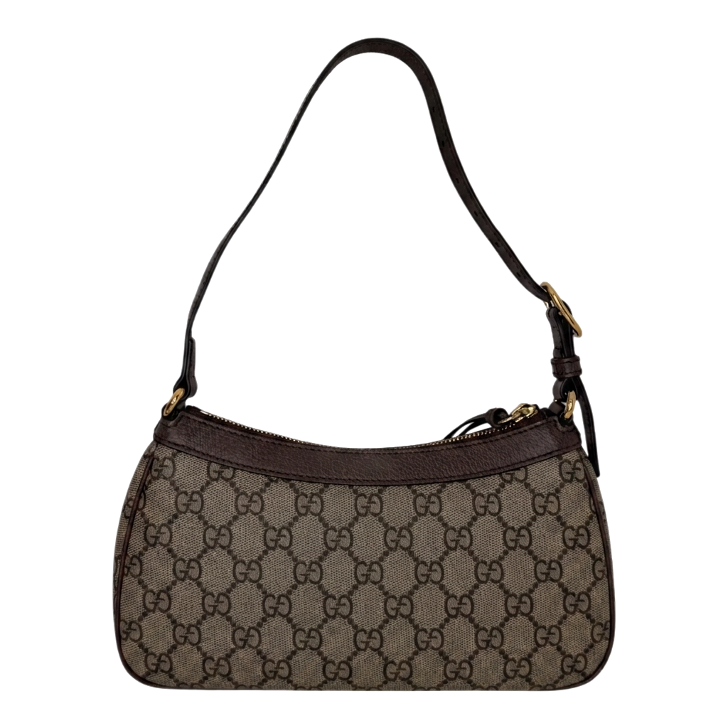 Gucci Ophidia Handtasche Small GG Supreme Beige/Ebenholz Gucci
