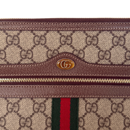 Gucci Ophidia Pouch aus GG Supreme-Canvas Braun / neuwertig Gucci