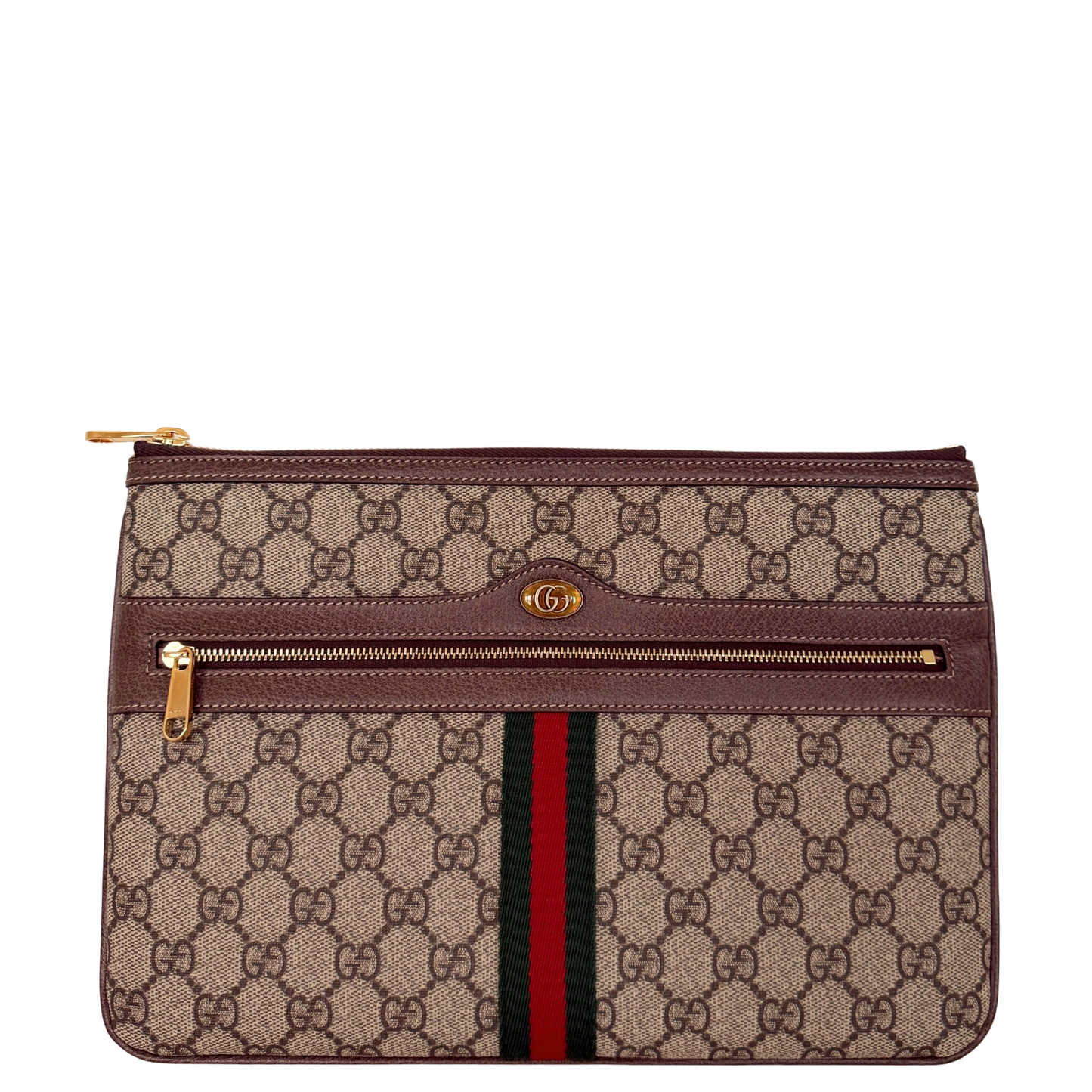 Gucci Ophidia Pouch aus GG Supreme-Canvas Braun / neuwertig Gucci