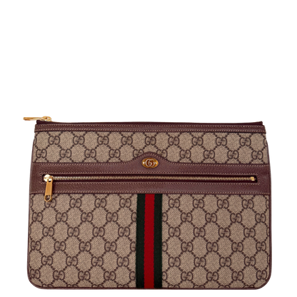Gucci Ophidia Pouch aus GG Supreme-Canvas Braun / neuwertig Gucci