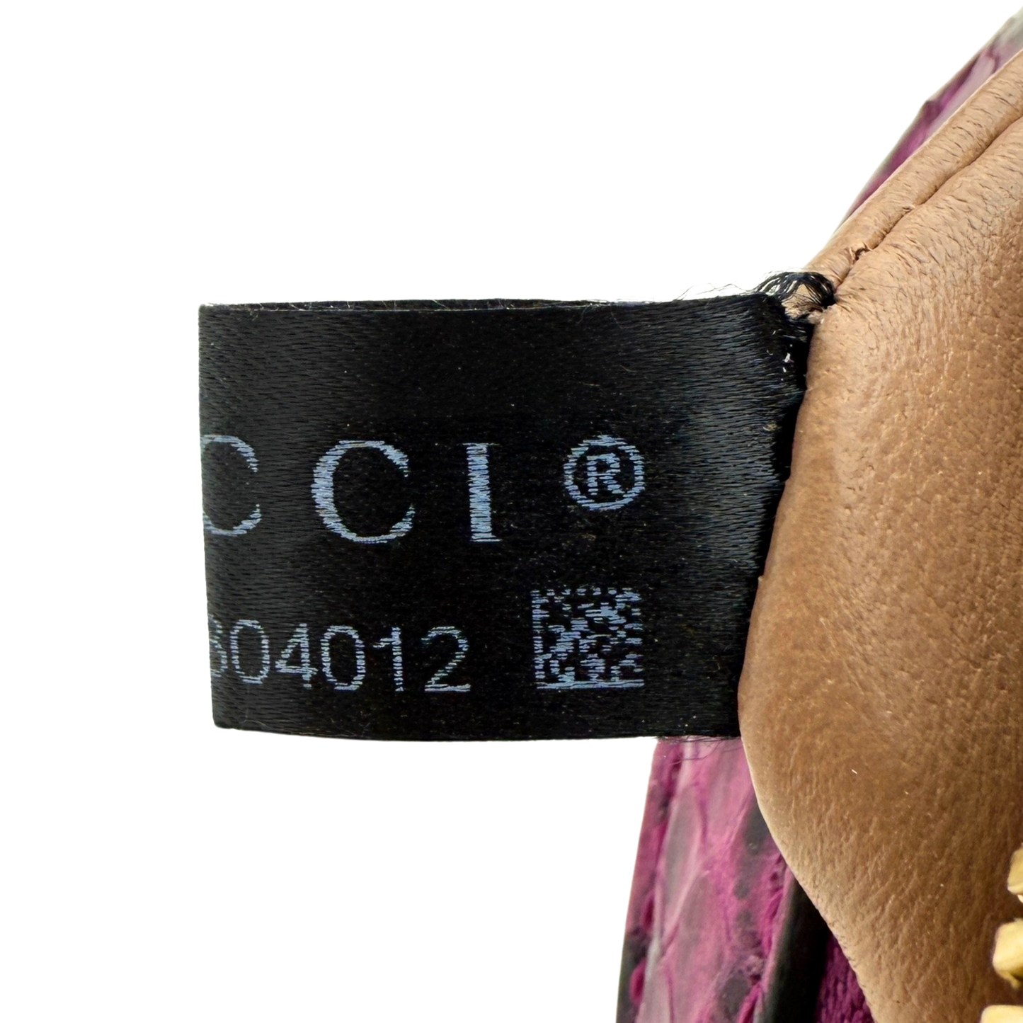 Gucci Ophidia Mini Round Schultertasche aus Wasserschlangenleder Anemone / sehr gut Gucci