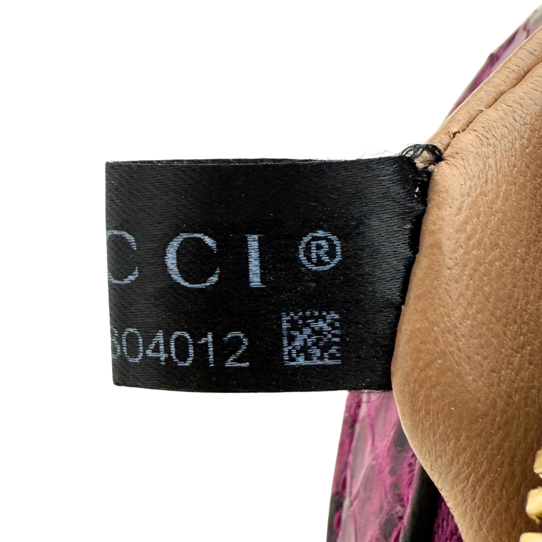 Gucci Ophidia Mini Round Schultertasche aus Wasserschlangenleder Anemone / sehr gut Gucci