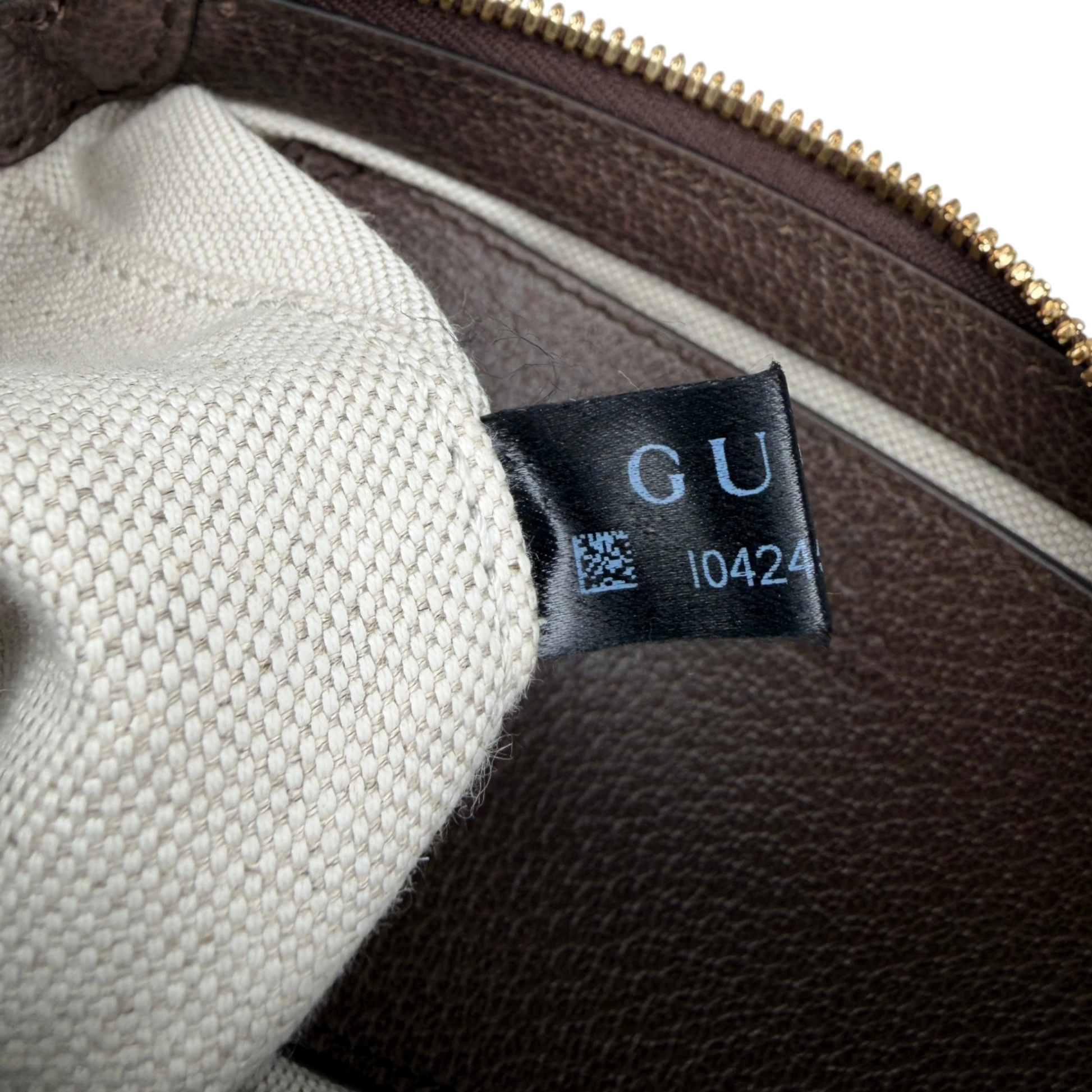 Gucci Ophidia Handtasche Small GG Supreme Beige/Ebenholz Gucci