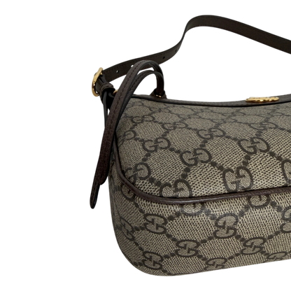 Gucci Ophidia Handtasche Small GG Supreme Beige/Ebenholz Gucci