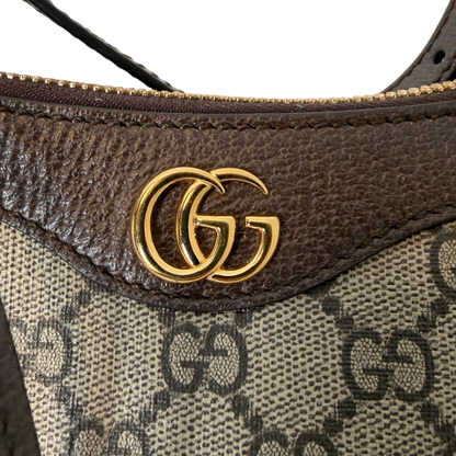 Gucci Ophidia Handtasche Small GG Supreme Beige/Ebenholz Gucci