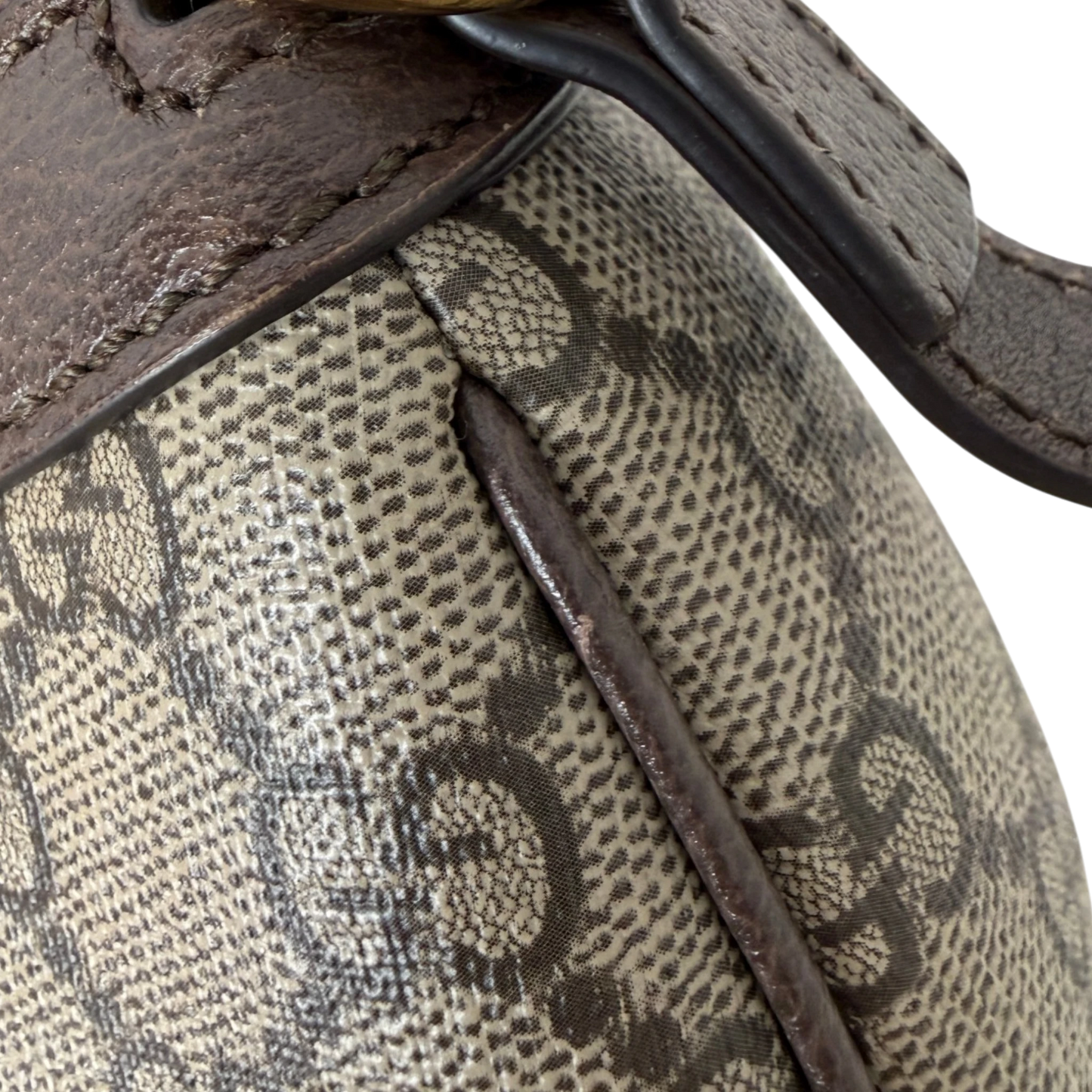 Gucci Ophidia Handtasche Small GG Supreme Beige/Ebenholz Gucci