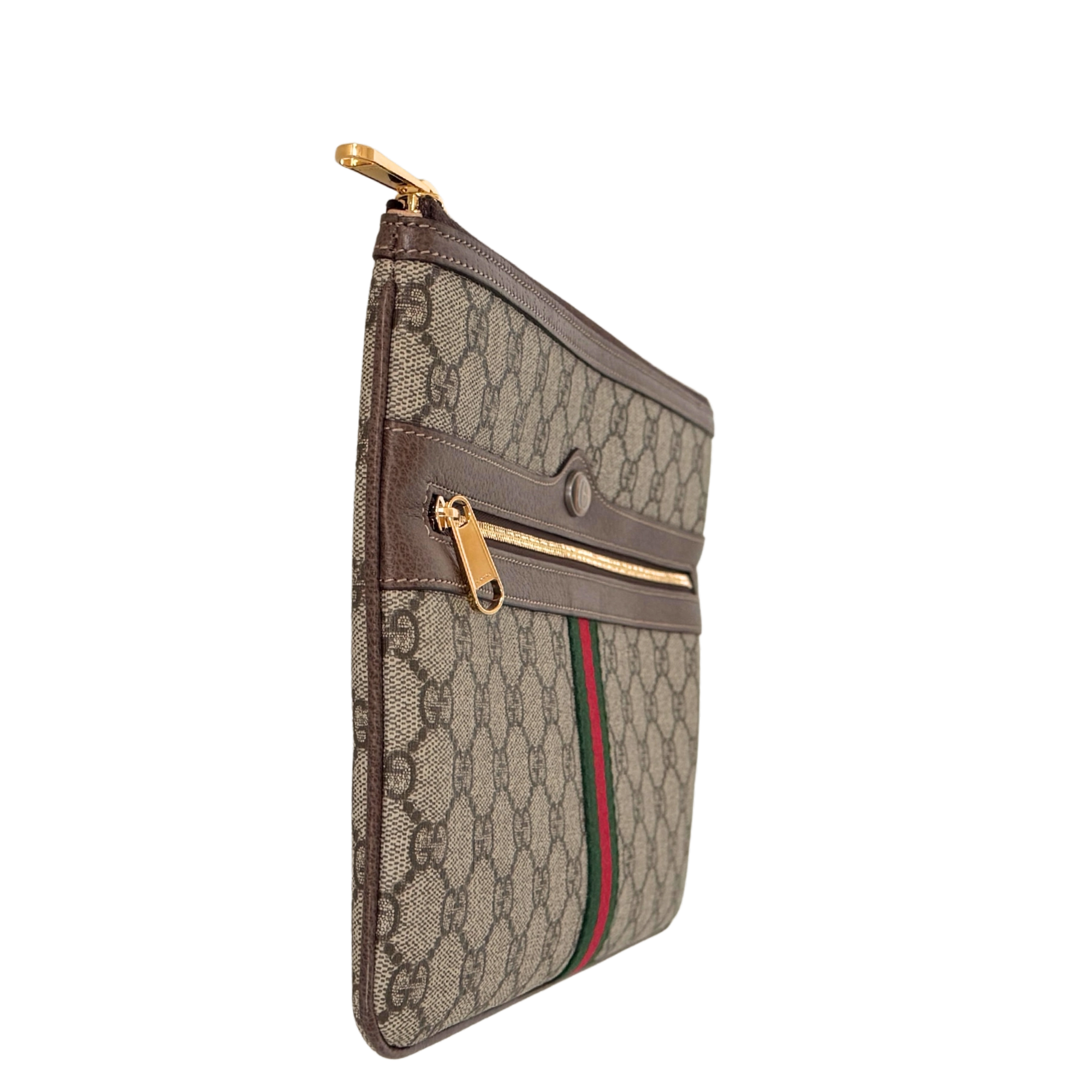 Gucci Ophidia Pouch aus GG Supreme-Canvas Braun / neuwertig Gucci
