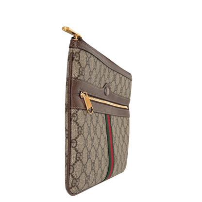 Gucci Ophidia Pouch aus GG Supreme-Canvas Braun / neuwertig Gucci
