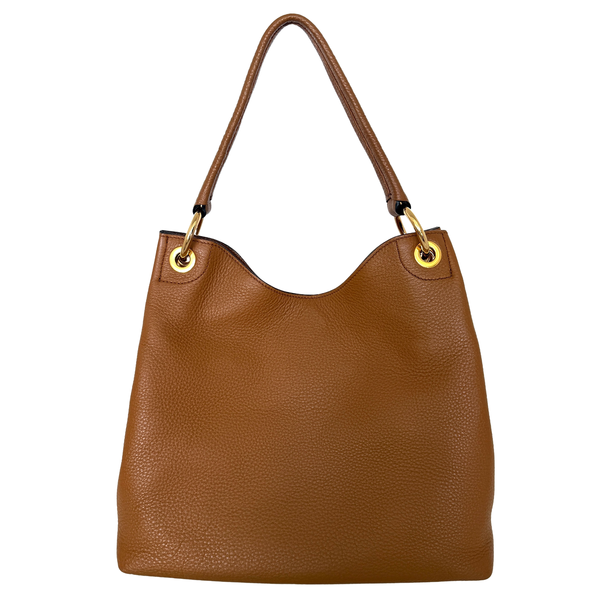 Prada Hobo Schultertasche 1BC051 Leder braun / neuwertig (Kopie) Prada
