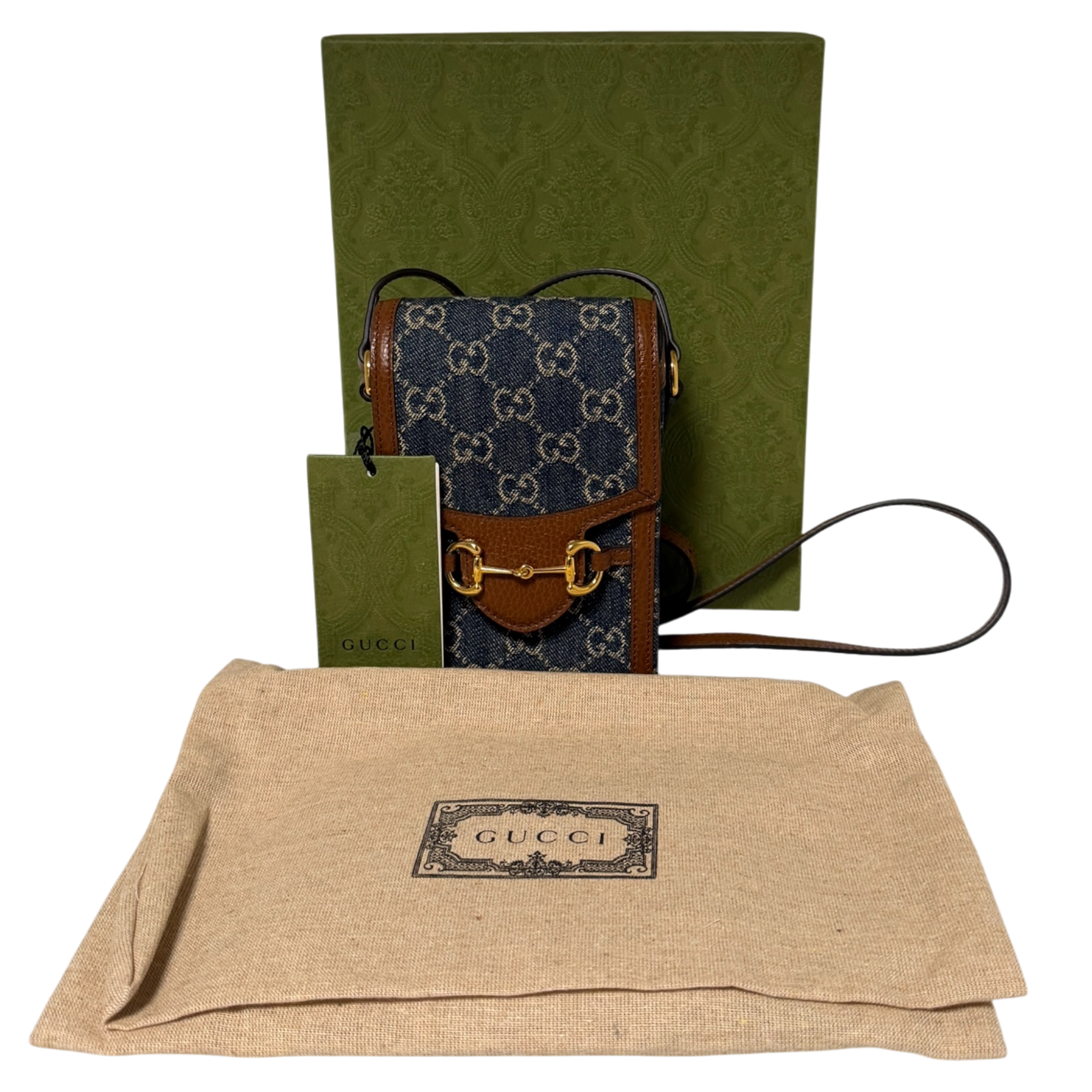Gucci Mini Horsebit 1955 Denim Crossbody bag / neuwertig Gucci