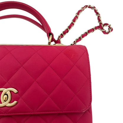 Chanel Trendy CC Top Handle Lammleder Pink / gut Chanel