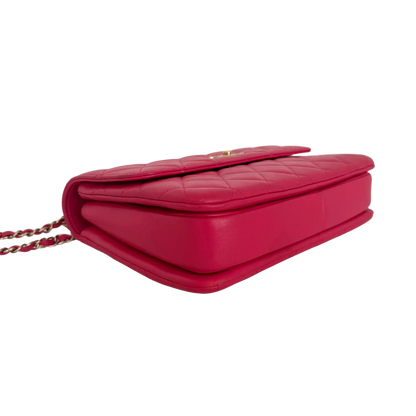 Chanel Trendy CC Top Handle Lammleder Pink / gut Chanel