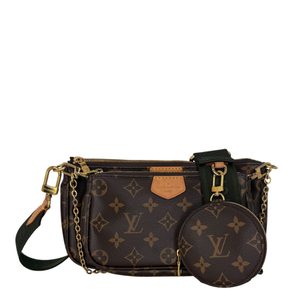 Louis Vuitton Multi Pochette Accessoires Monogram Khaki Fullset / sehr gut Louis Vuitton