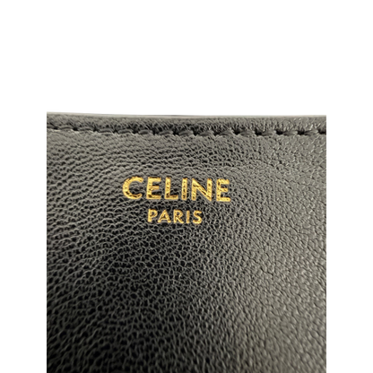 CELINE Halfmoon weiche Triomphe groß Leder schwarz Fullset / sehr gut CELINE