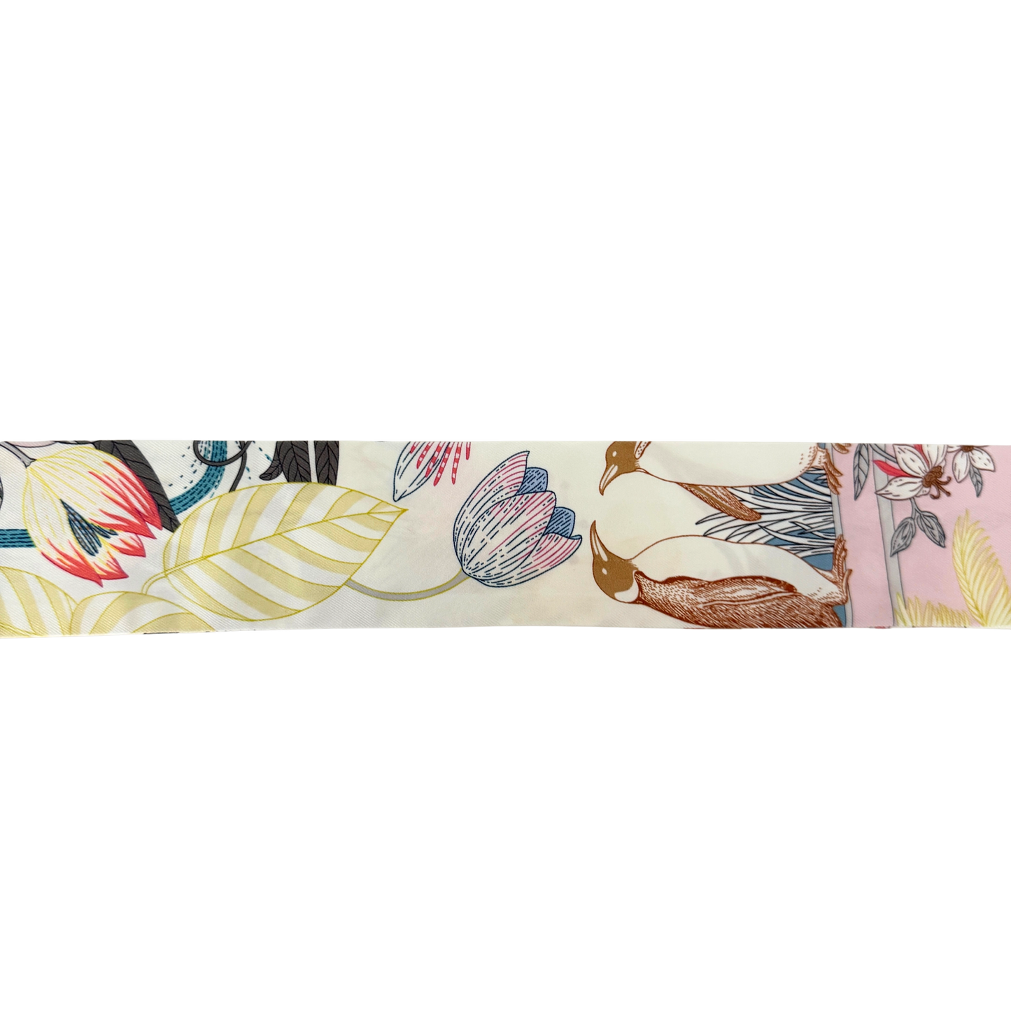 Hermès Twilly Tanz des Pacific weiß / sehr gut Hermès