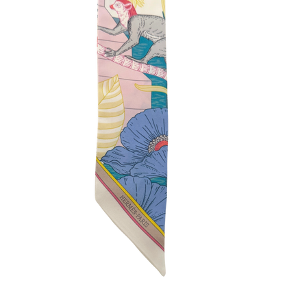 Hermès Twilly Tanz des Pacific weiß / sehr gut Hermès