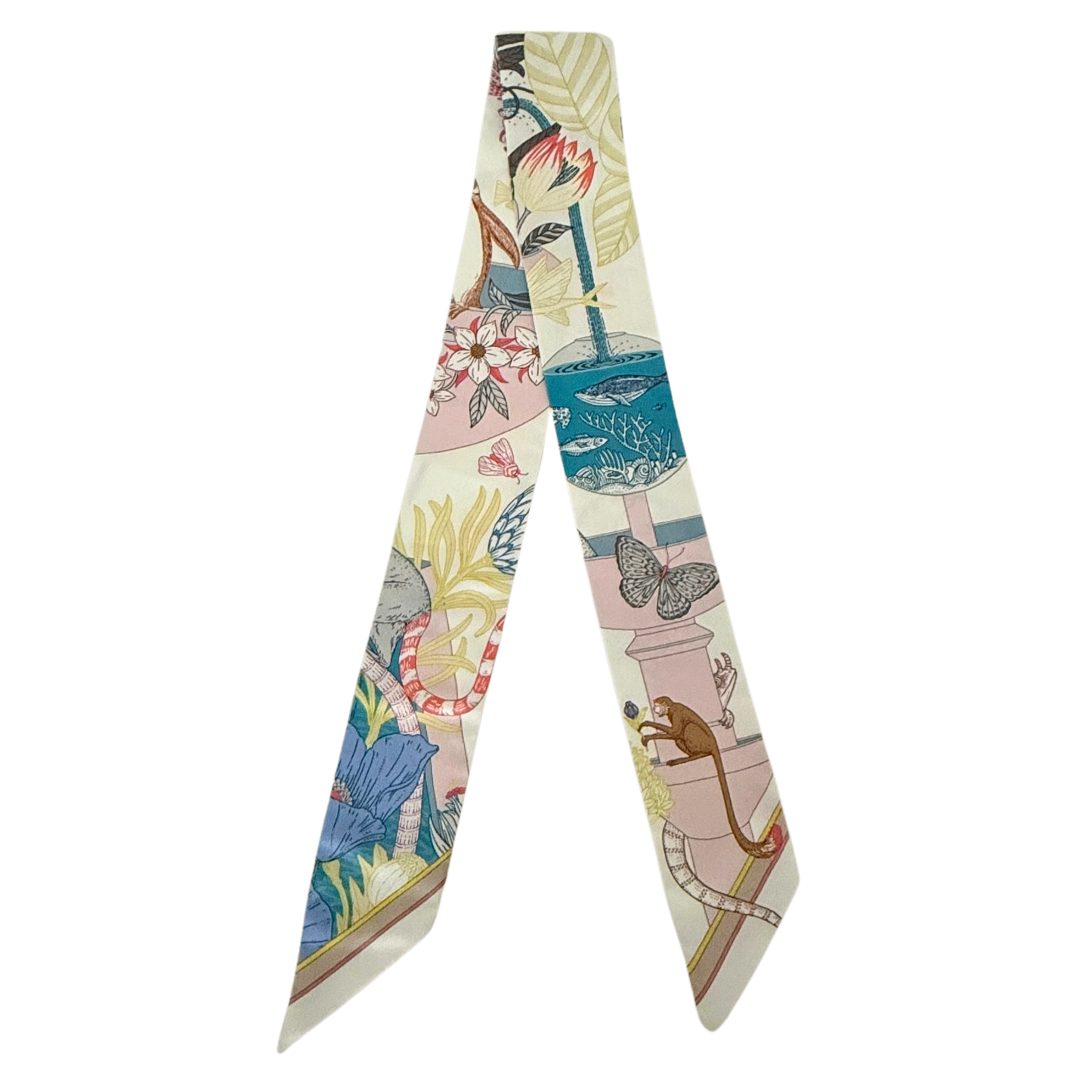 Hermès Twilly Tanz des Pacific weiß / sehr gut Hermès