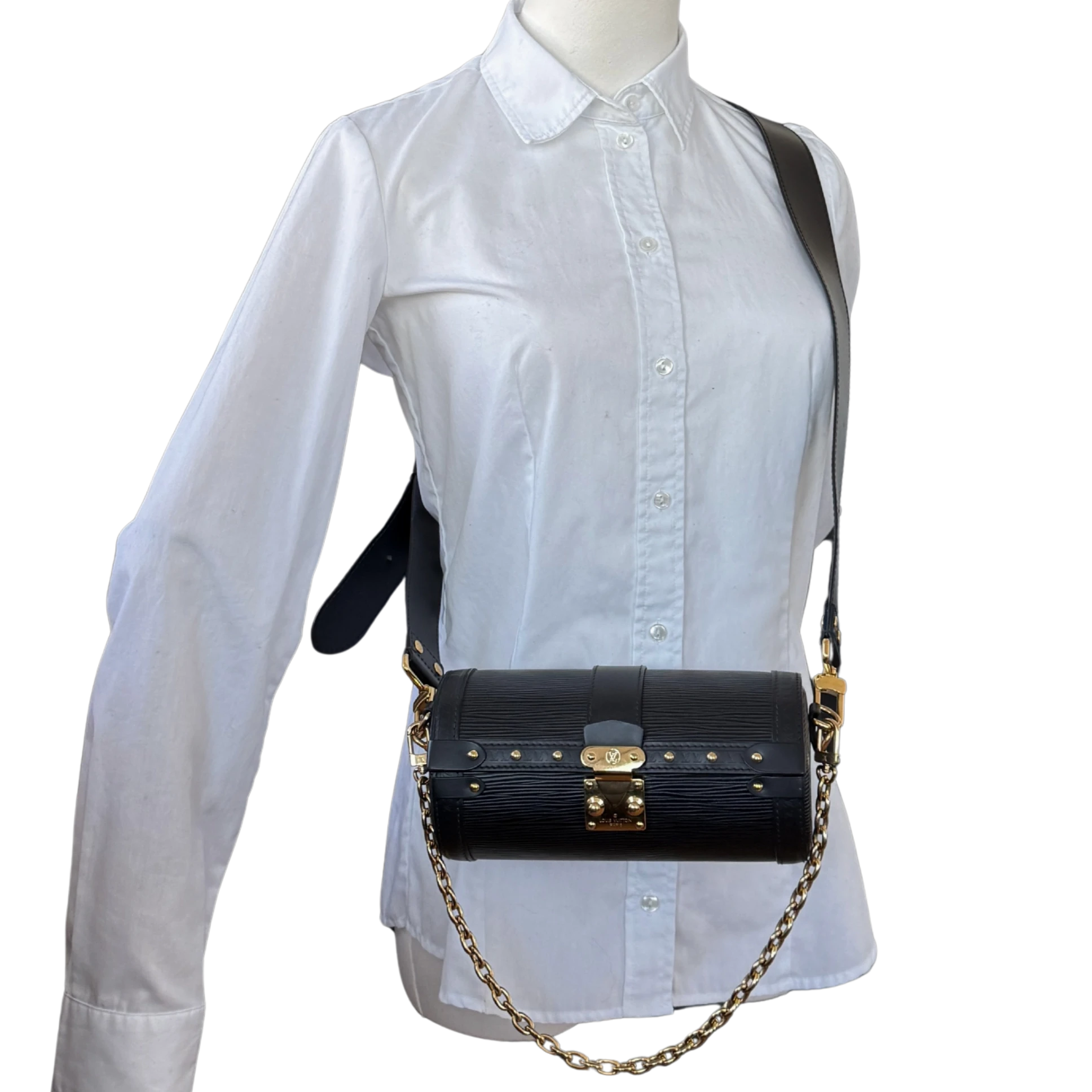 Louis Vuitton Papillon Trunk aus Epi Leder M58655 Schwarz / sehr gut Louis Vuitton