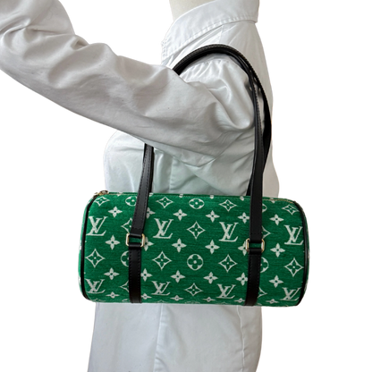 Louis Vuitton Papillon Trunk 26 Samt Monogram Grün / neuwertig Louis Vuitton
