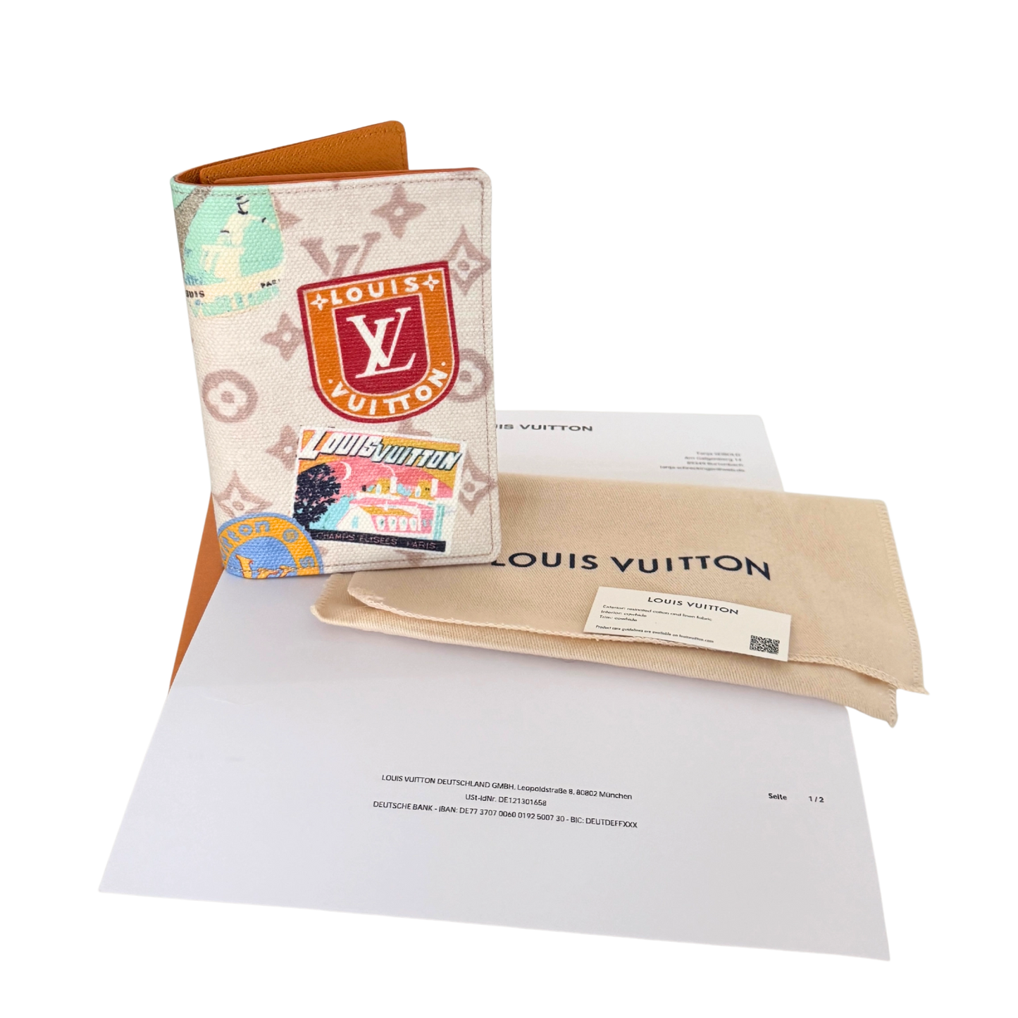 Louis Vuitton Louis Vuitton The Flight Mode Passport Cover Dune Beige Fullset / neuwertig