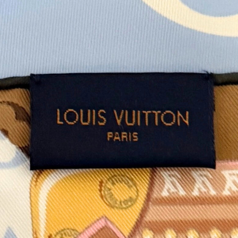 Louis Vuitton Carré Perfect Match Tuch Blau  / neuwertig Louis Vuitton