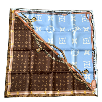 Louis Vuitton Carré Perfect Match Tuch Blau  / neuwertig Louis Vuitton
