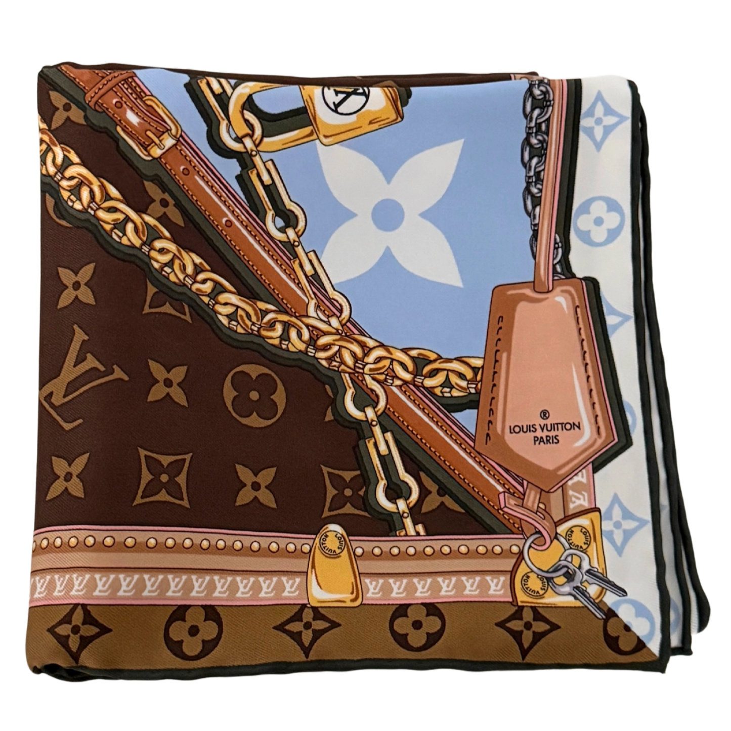 Louis Vuitton Carré Perfect Match Tuch Blau  / neuwertig Louis Vuitton