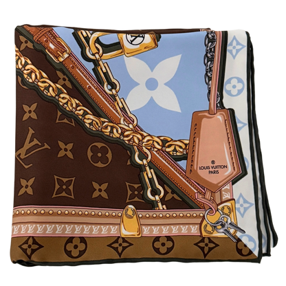 Louis Vuitton Carré Perfect Match Tuch Blau  / neuwertig Louis Vuitton