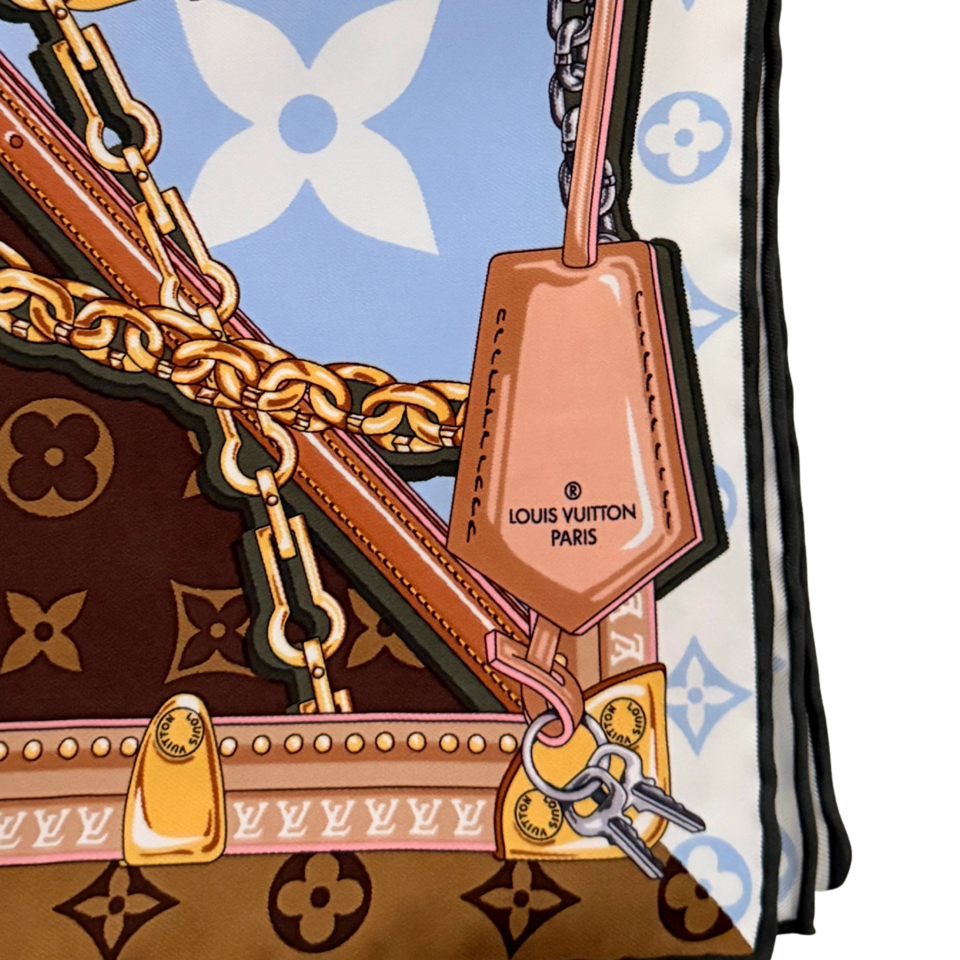 Louis Vuitton Carré Perfect Match Tuch Blau  / neuwertig Louis Vuitton