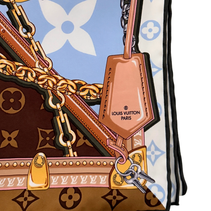 Louis Vuitton Carré Perfect Match Tuch Blau  / neuwertig Louis Vuitton
