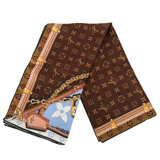 Louis Vuitton Carré Perfect Match Tuch Blau  / neuwertig Louis Vuitton