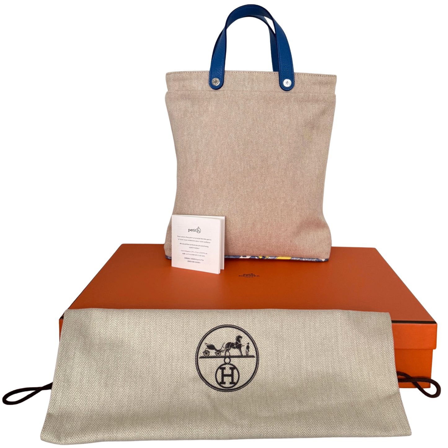 Hermès Petit h Tote Bag Beige / neuwertig Echtheitscheck
