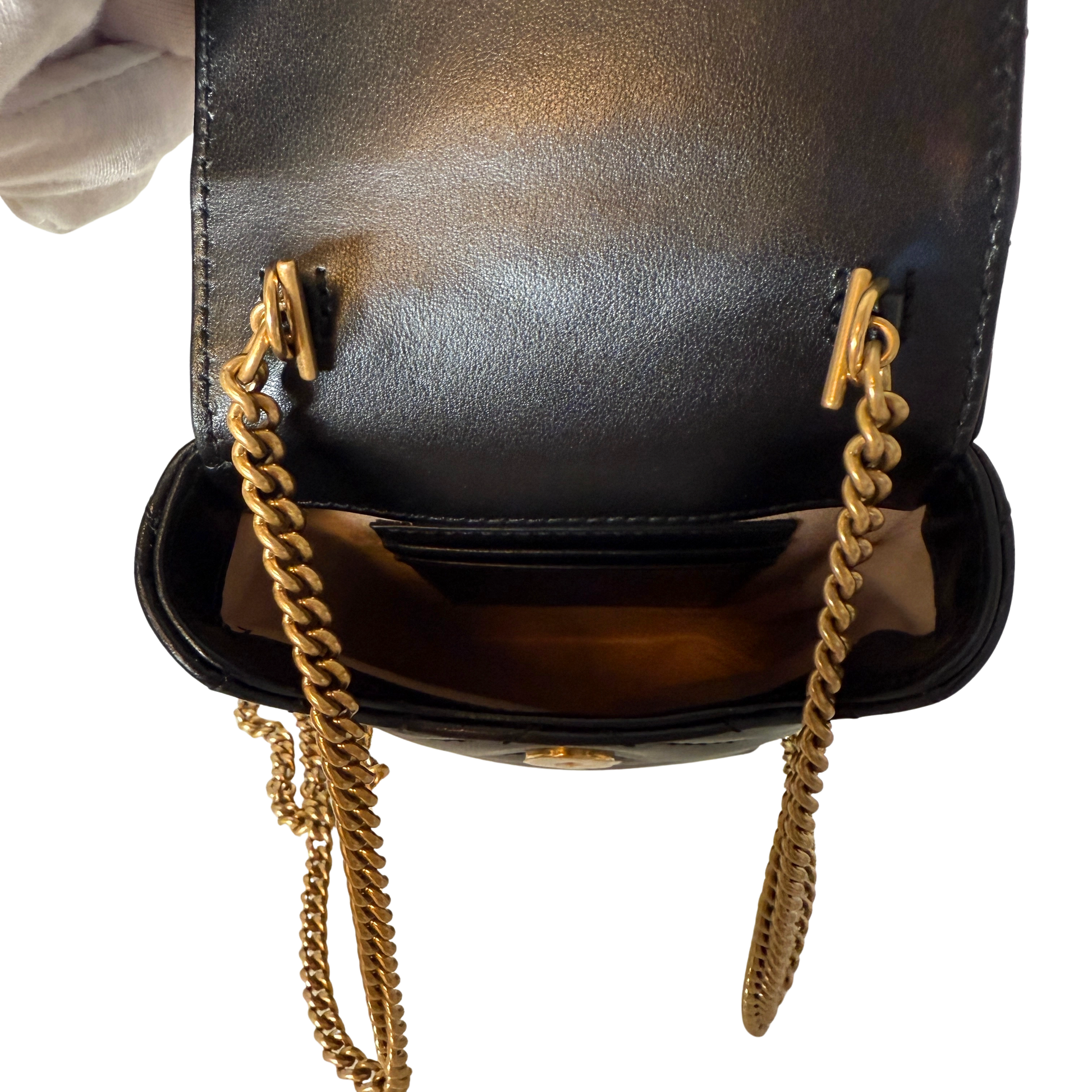 Gucci GG Marmont Phone Crossbody Bag Schwarz / neuwertig Gucci