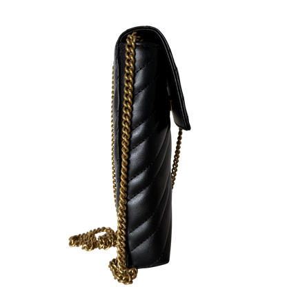 Gucci GG Marmont Phone Crossbody Bag Schwarz / neuwertig Gucci