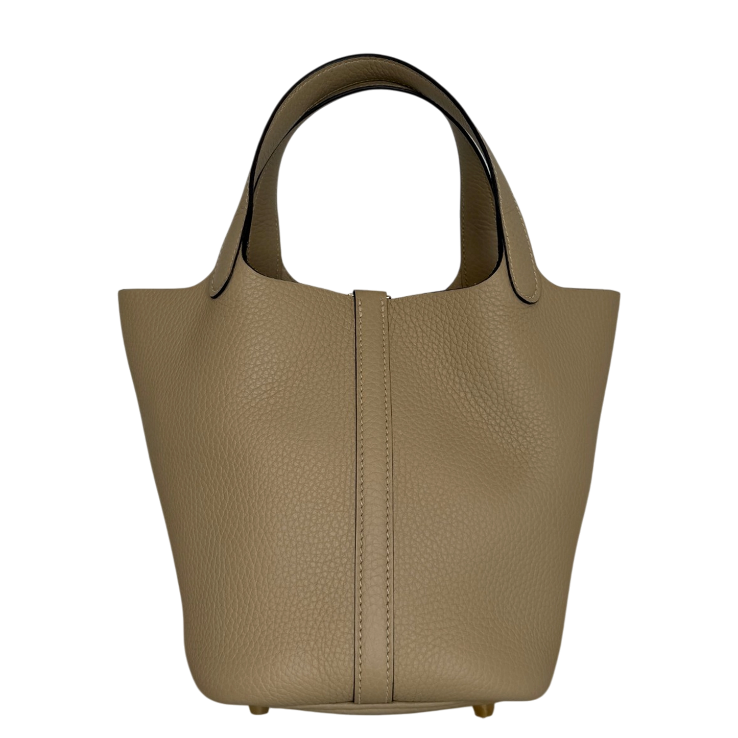 Hermès Picotin 18 Taurillon Clémence beige S2 Trench goldene Hardware 2025 Fullset / neuwertig Hermès