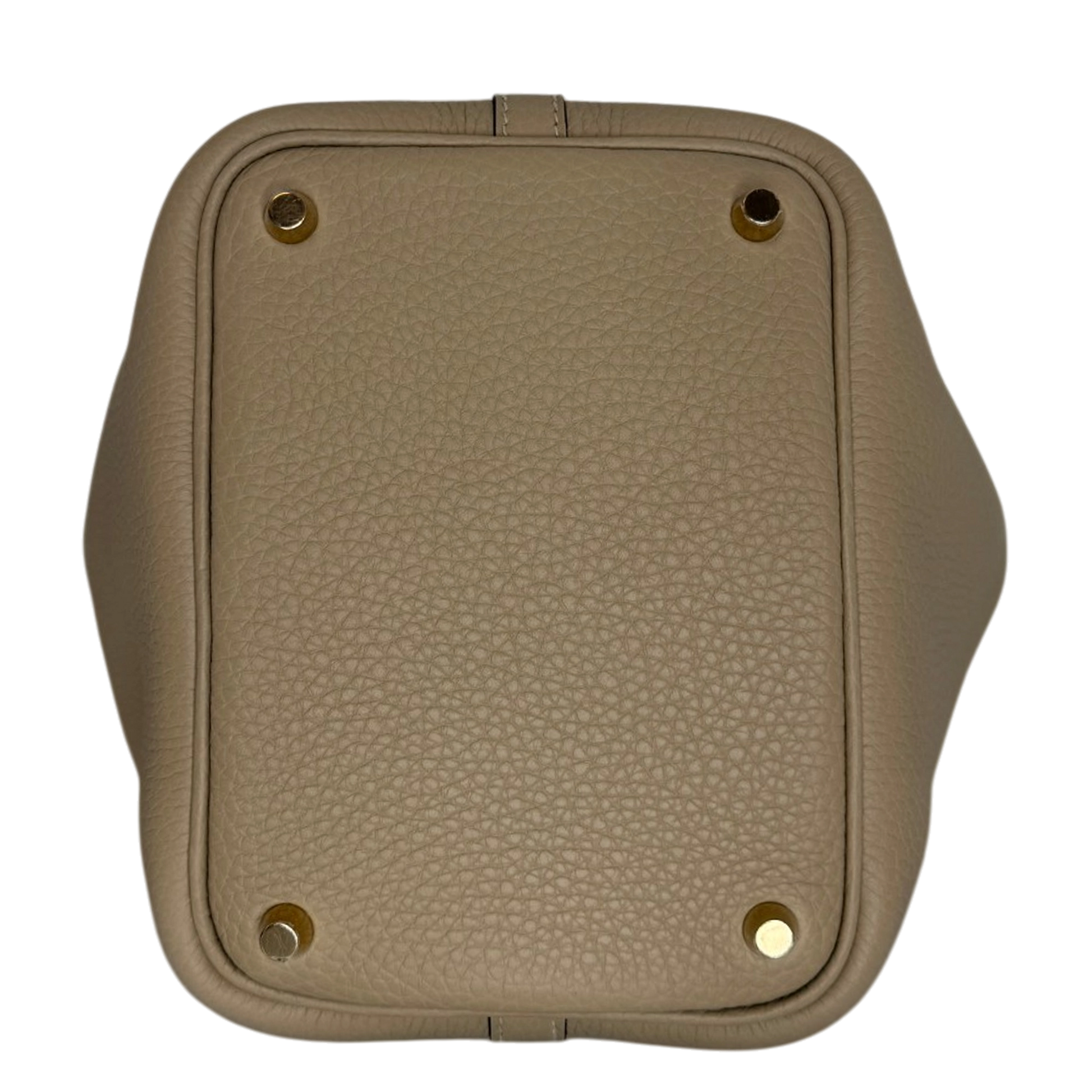 Hermès Picotin 18 Taurillon Clémence beige S2 Trench goldene Hardware 2025 Fullset / neuwertig Hermès