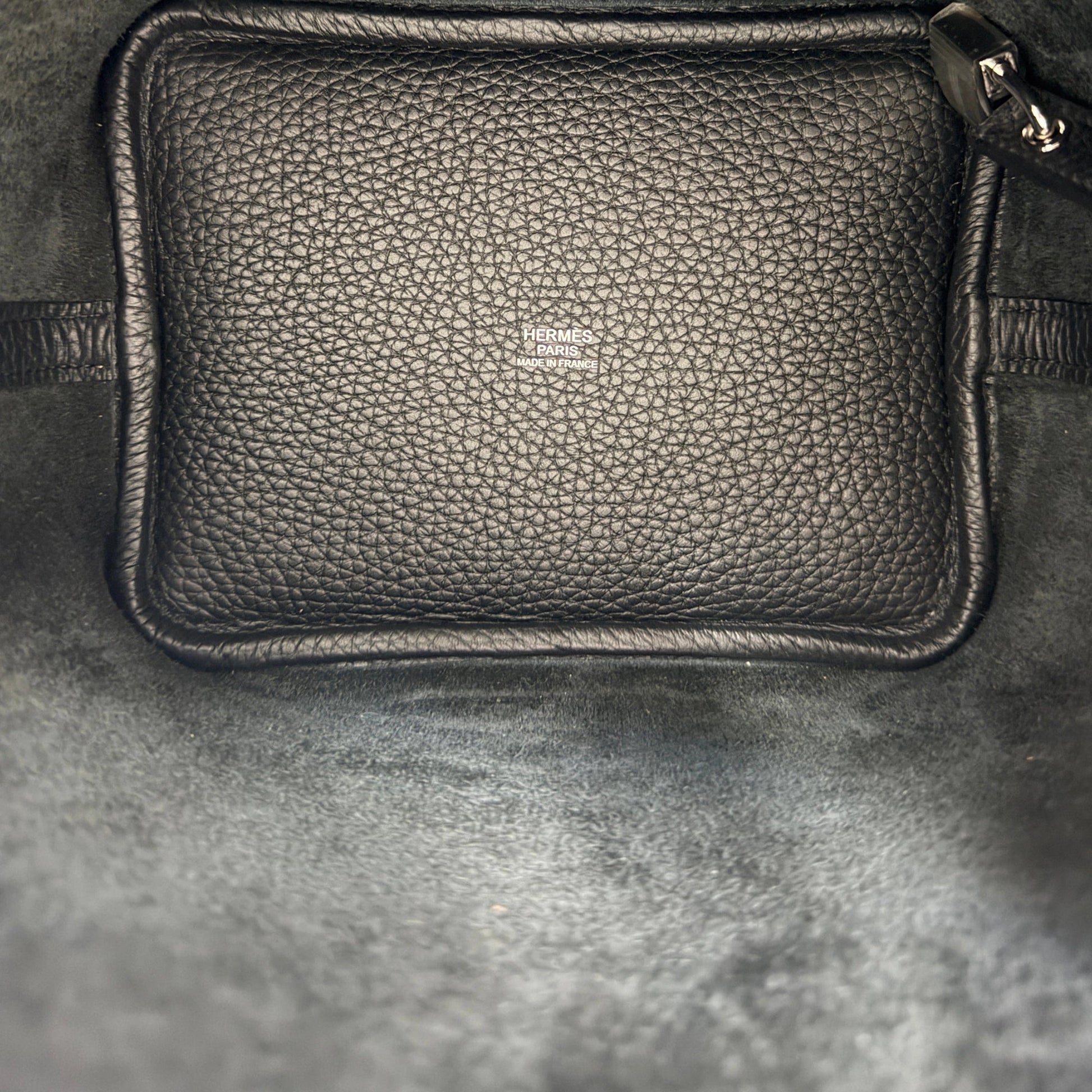 Hermès Picotin 18 Taurillon Clémence schwarz silber Hardware 2025 Fullset / neuwertig Hermès