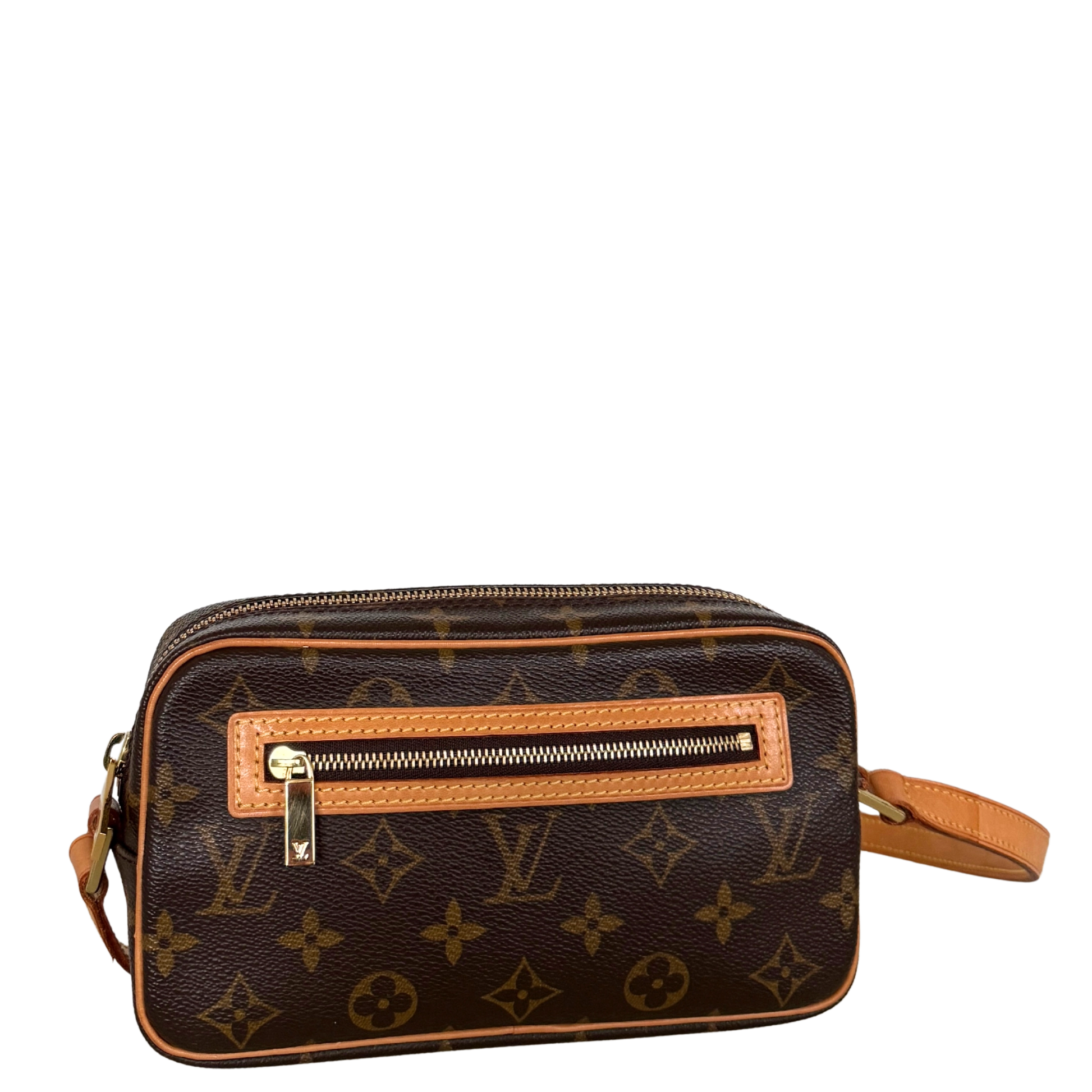 Louis Vuitton Pochette Cité Monogram Canvas Braun / sehr gut Louis Vuitton
