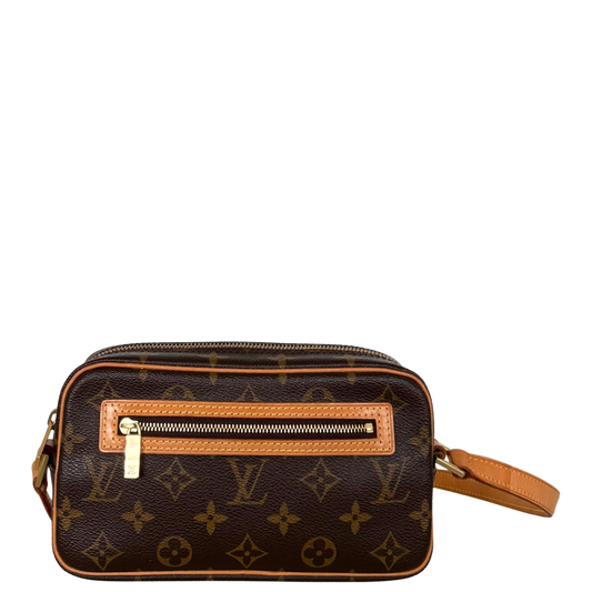 Louis Vuitton Pochette Cité Monogram Canvas Braun / sehr gut Louis Vuitton
