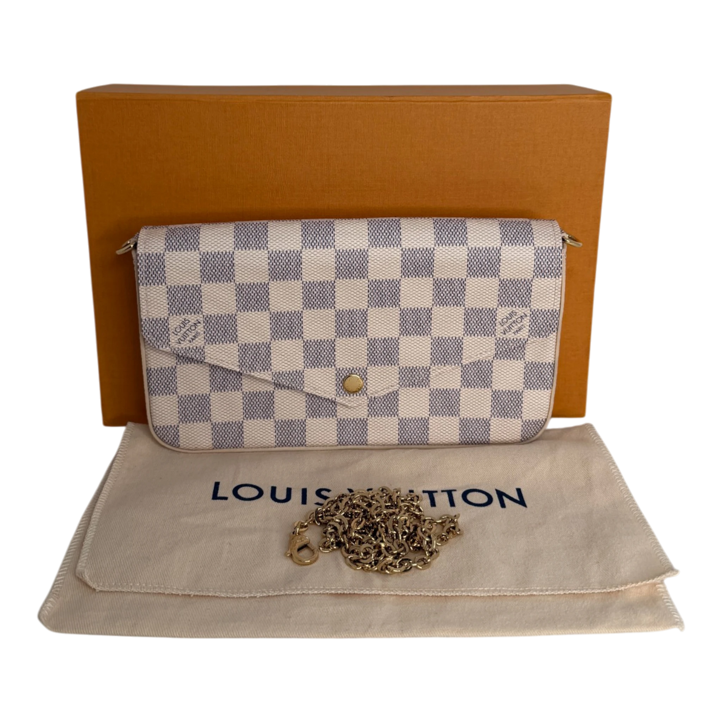 Louis Vuitton Félicie Pochette Damier Azur Canvas N40491 Louis Vuitton