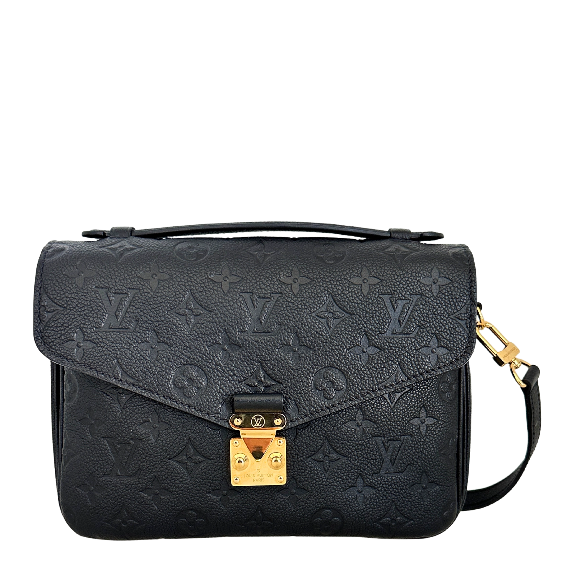 Louis Vuitton Pochette Métis Empreinte Leder schwarz M47487 / neuwertig Louis Vuitton