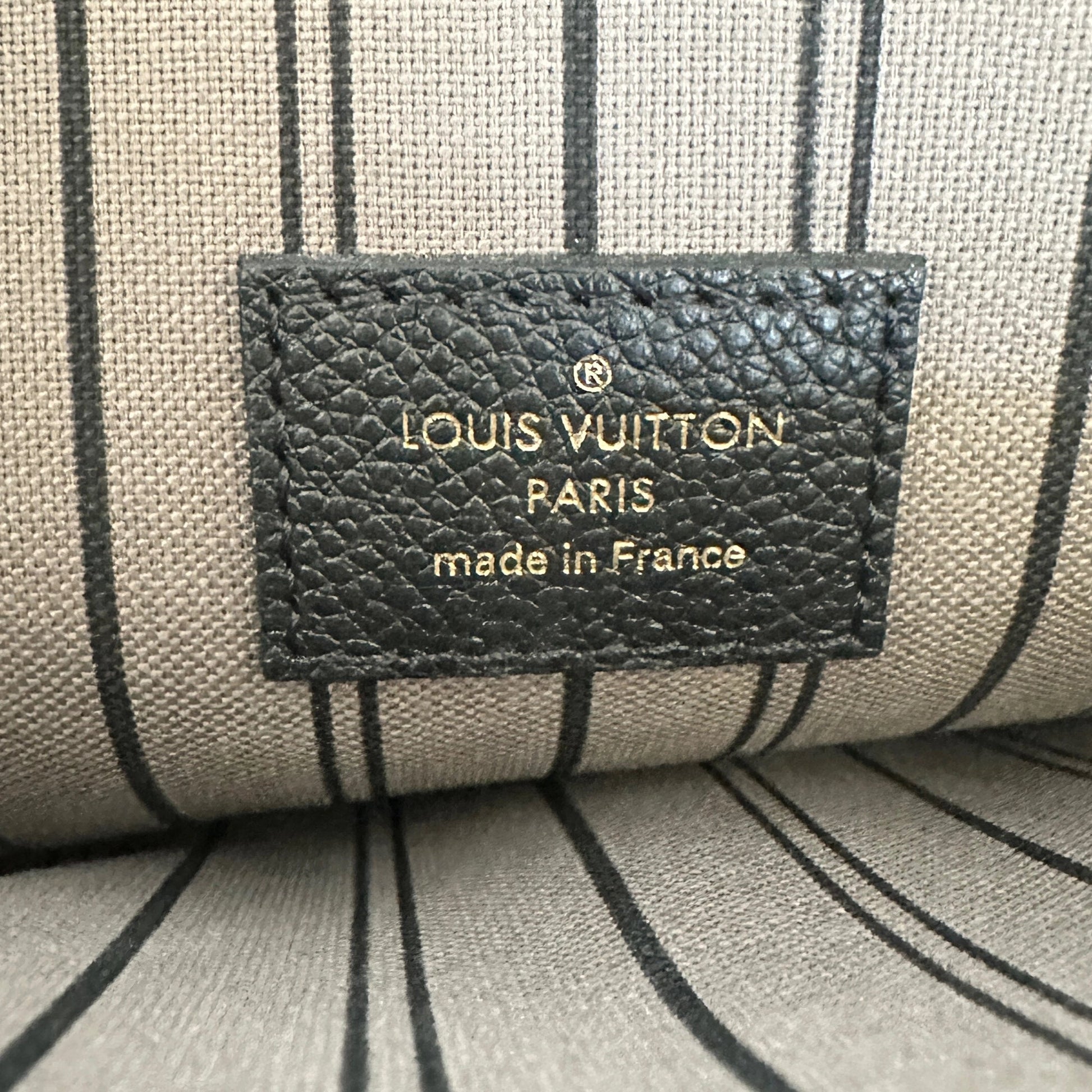 Louis Vuitton Pochette Métis Empreinte Leder schwarz M47487 / neuwertig Louis Vuitton