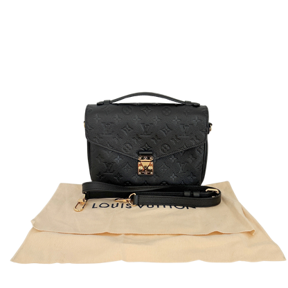 Louis Vuitton Pochette Métis Empreinte Leder schwarz M47487 / neuwertig Louis Vuitton